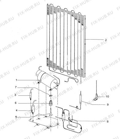 Взрыв-схема холодильника Electrolux GSR2200 - Схема узла Functional parts